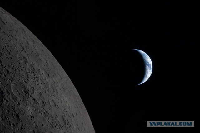 NASA показали кадр полного солнечного затмения и закат Земли, снятые с борта Orion