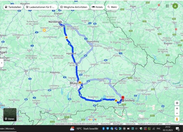 Множество перекрытых автотрасс в Германии из-за разрядившихся на холоде электромобилей