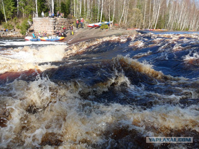 Река Уксунйоки (Укса). Карелия. Сплав по большой воде. Фотоотчет