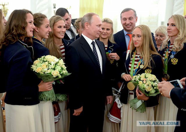 Встреча Владимира Путина с российскими олимпийцами