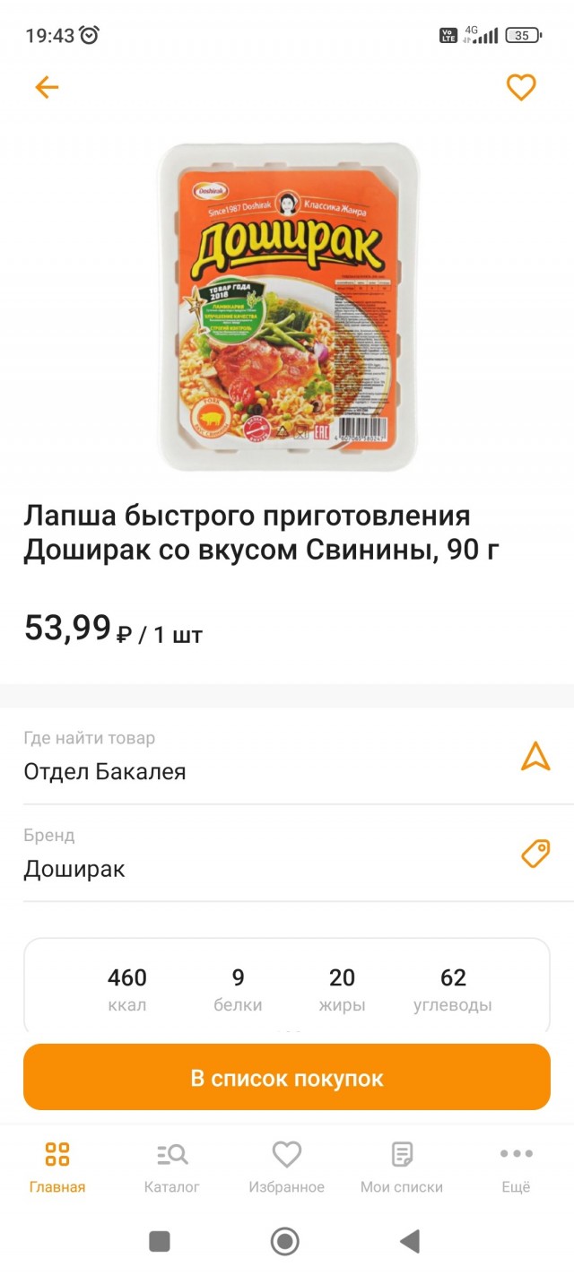 Дошик теперь для гурманов?