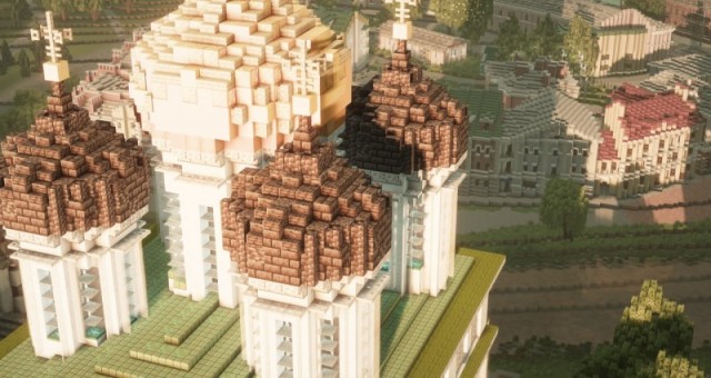 Псков в Minecraft