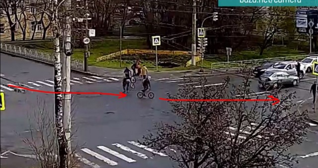 Велосипедисту сказочно повезло! Вологда