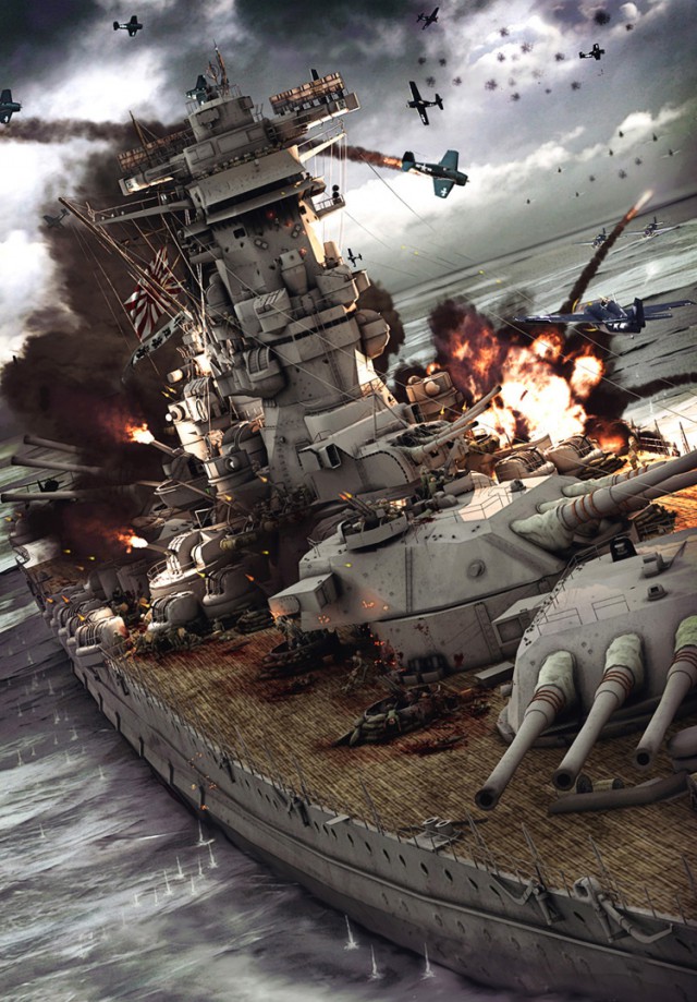 Гибель линкора Ямато