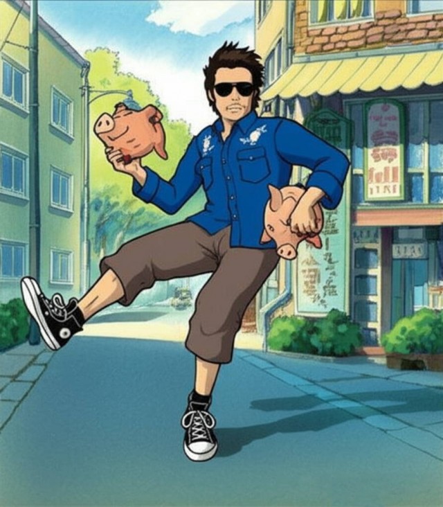 Однажды на ЯПе. Фотожаба ИИ.