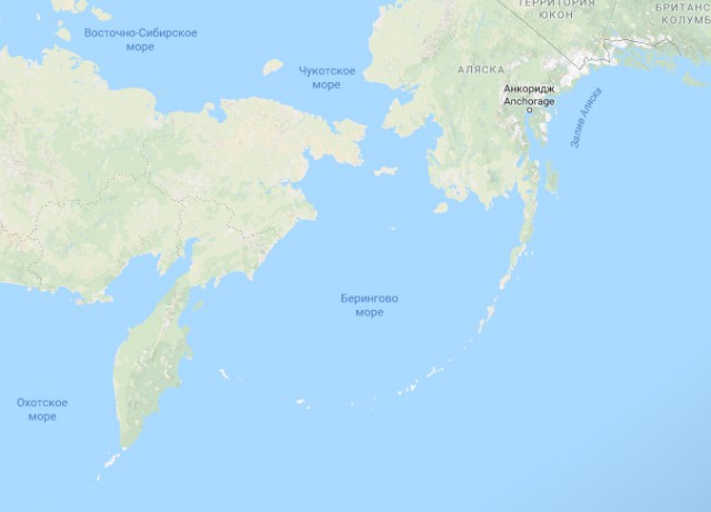 Над Беринговым морем (это между Россией и США) произошел взрыв мощностью около 170 килотонн