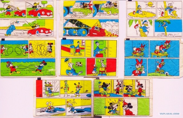 Коллекция вкладышей Donald's 11 фото