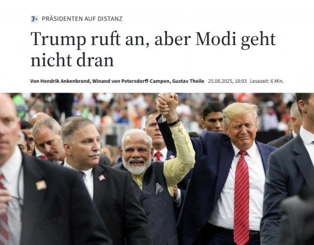 Моди отказался от четырёх телефонных разговоров с Трампом за последние недели, — Frankfurter Allgemeine Zeitung.
