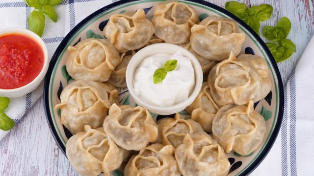 Манты-казан.