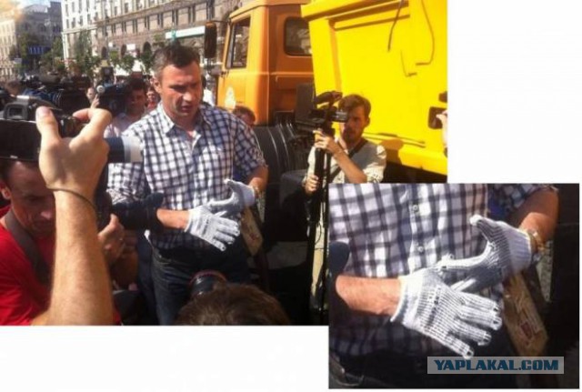 В.Кличко на субботнике