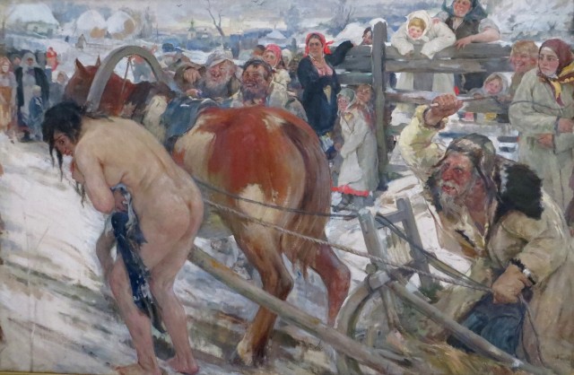 Дикий русский обычай, о котором написал Горький, а зарисовал для потомков ученик Репина