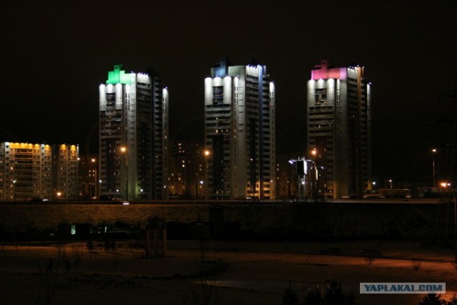 Россия ночью