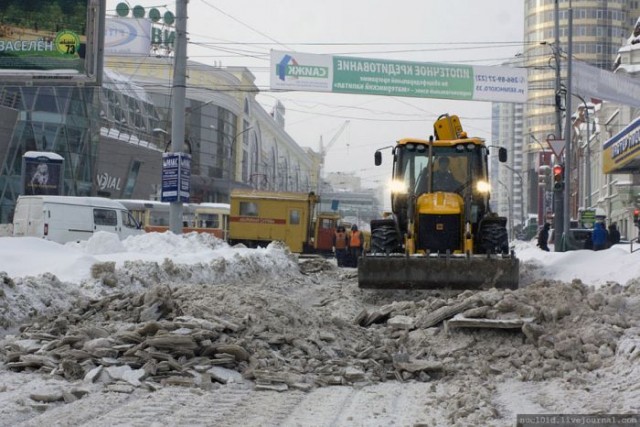 Зимний потоп в Екатеринбурге