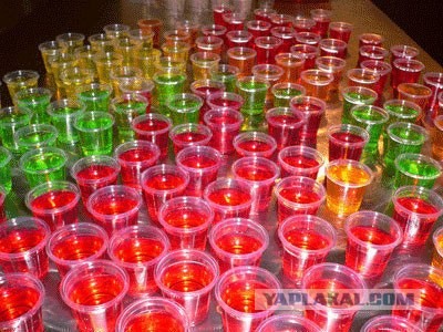 Jello Shots - мармеладный алкоголь (5 фото +буквы)