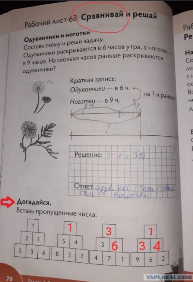 Задача для первого класса
