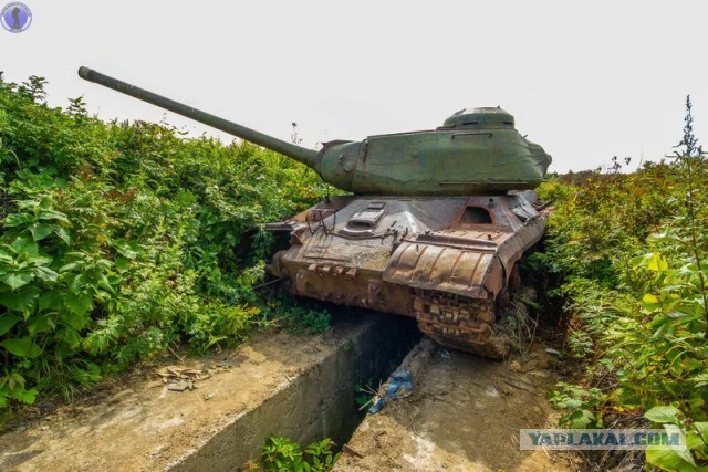 Редчайший танк ИС-2М с ломанным носом: заброшенная на Сахалине рота танковых огневых точек ИС-2 "Стародубское"