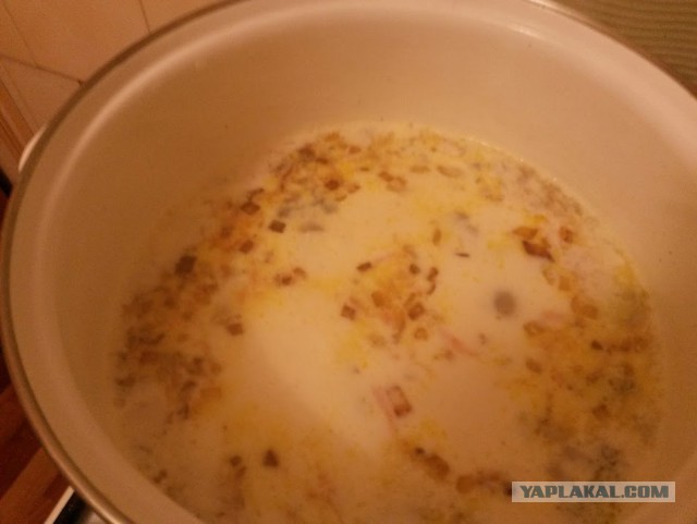 Суп молочный с грибами бабушкин