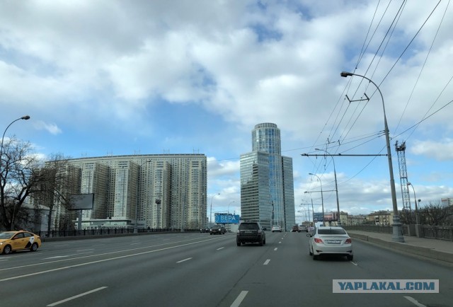 Москва. Почти пустые дороги. 23.03.20
