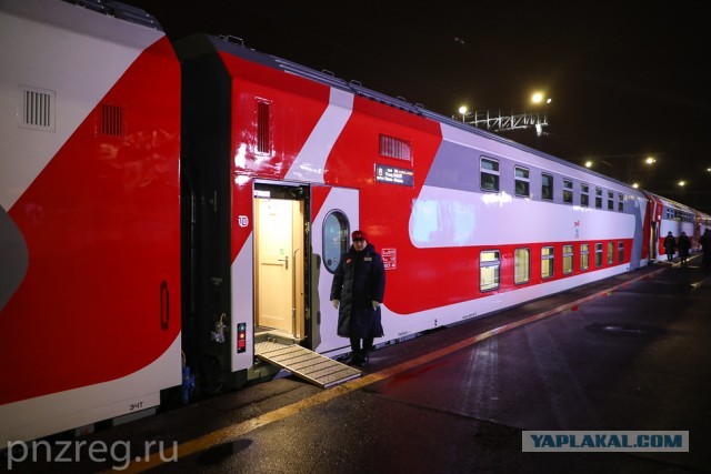 Запущен новый двухэтажный фирменный поезд «Сура» сообщением «Пенза — Москва»