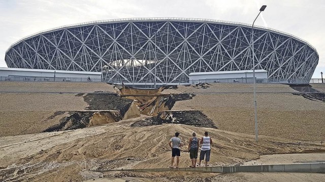 Дымовая труба обрушилась на барнаульской ТЭЦ