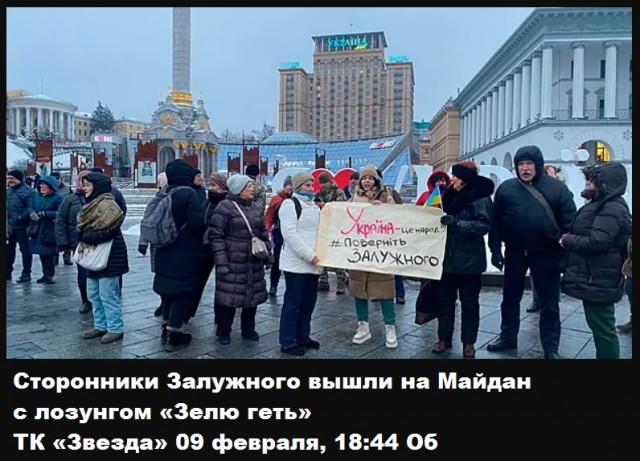 На Украине люди вышли с лозунгами вернуть Залужного