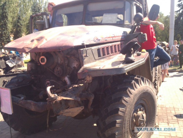 Марш пленных в Донецке 24.08.2014