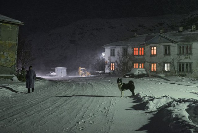 Полярная ночь в Мурманске