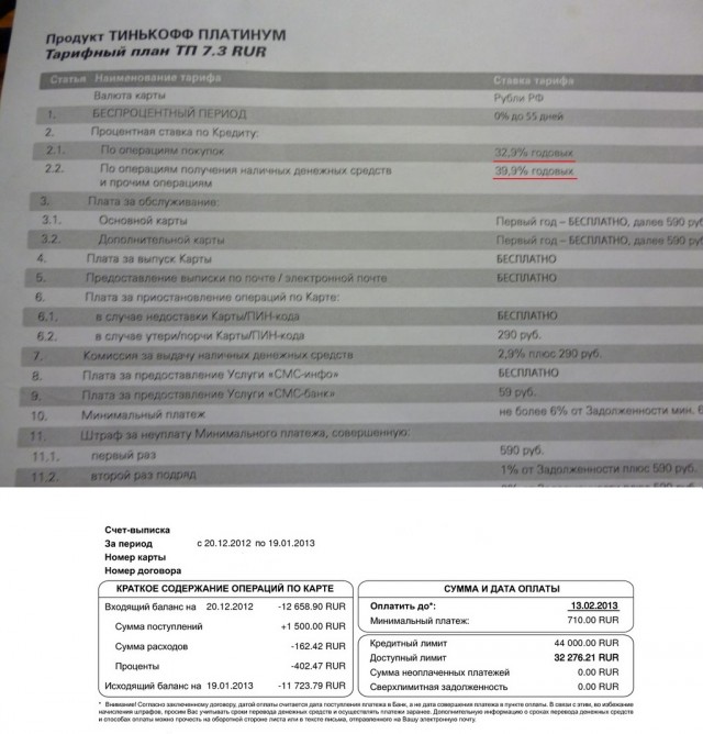 Кредит в Тинькофф