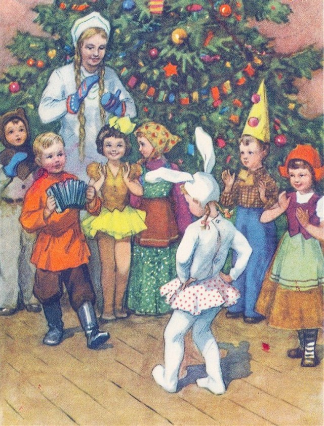 Новый год в добрые ламповые времена.