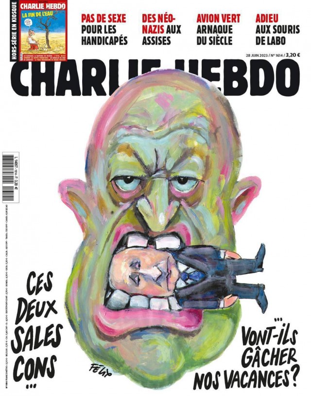 Путин и Пригожин на новой обложке Charlie Hebdo.