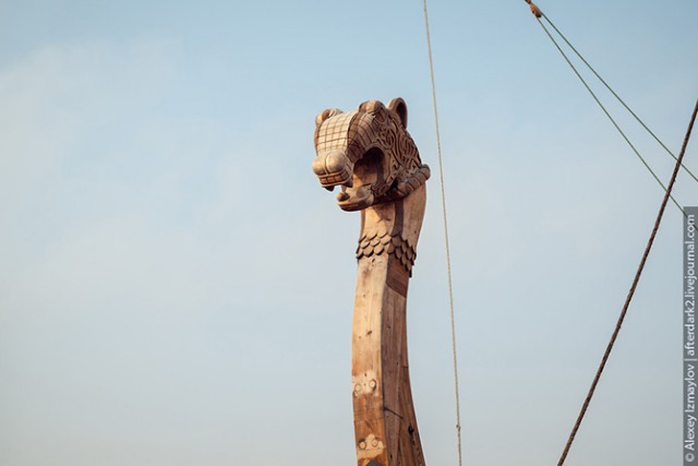На верфи деревянного судостроения «Варяг»