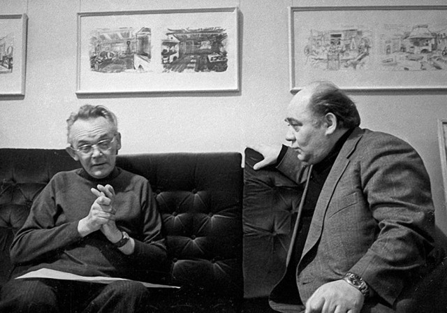 Леонид Гайдай и Евгений Леонов. 1979 год