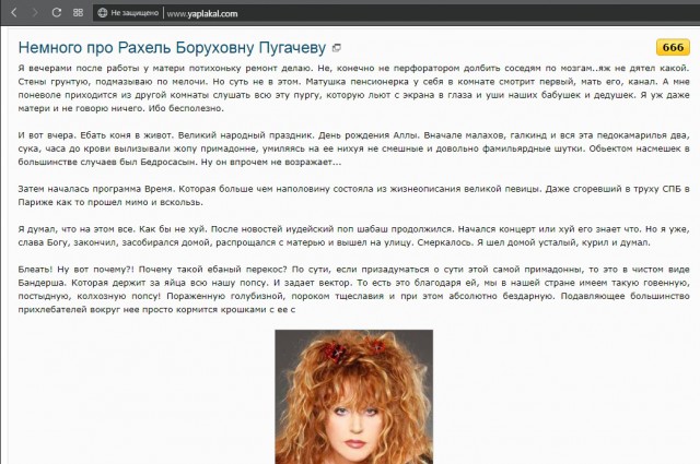 Немного про Рахель Боруховну Пугачеву