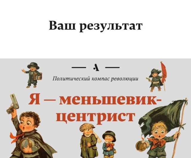 Тест - Ваше место на политическом компасе 1917