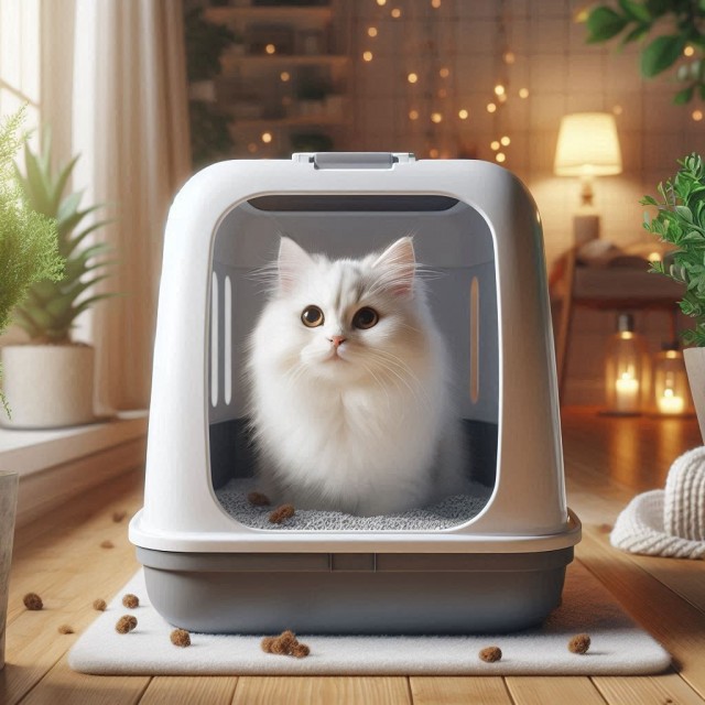 Автоматический лоток для кошки.