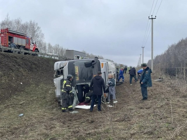 ДТП с детьми в Саратовской области. Водитель скончался, 10 пострадавших