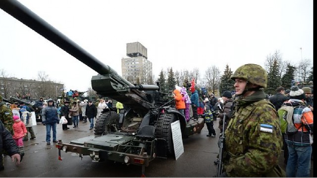 Троллинг на военном параде в Нарве