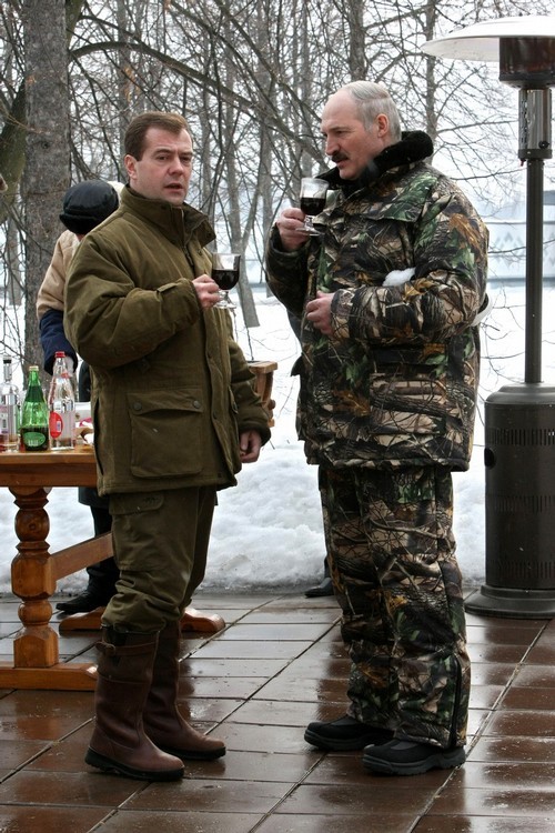 Медведев и Лукашенко