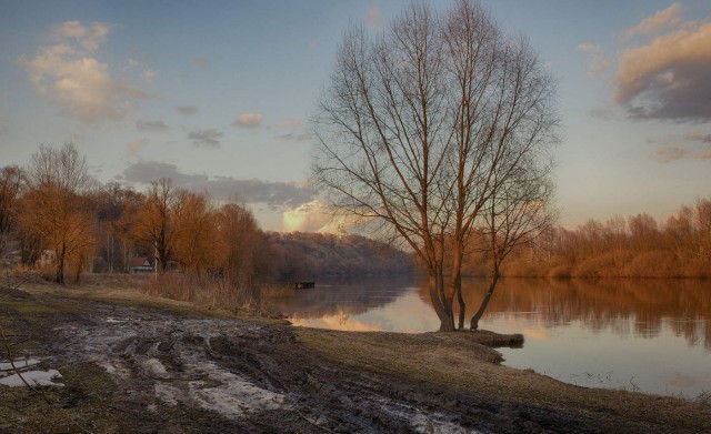 Начало весны в деревне