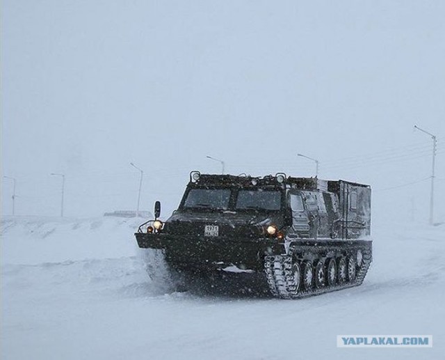 Снегопад в Норильске