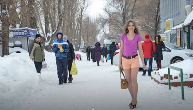 Одевайся, дура! Женщина в зимних условиях