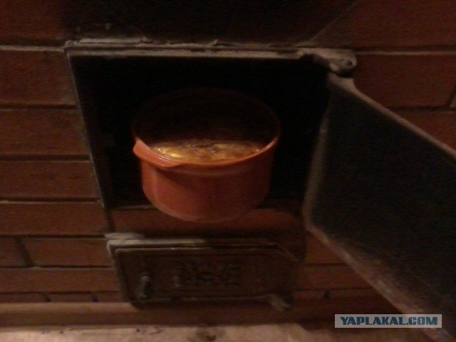 Каша  в  печке