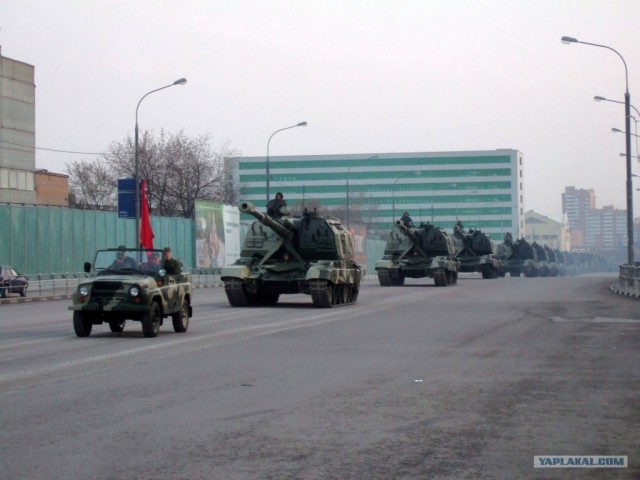 Танки в городе! Репетиция парада победы