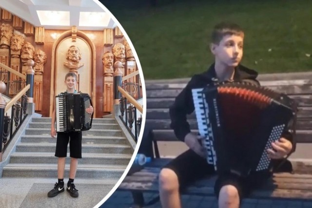 «У меня был шок»: школьник играл на набережной Новосибирска ради нового аккордеона — за месяц он заработал полмиллиона