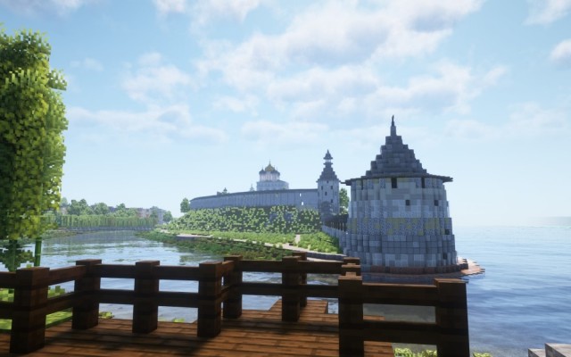 Псков в Minecraft