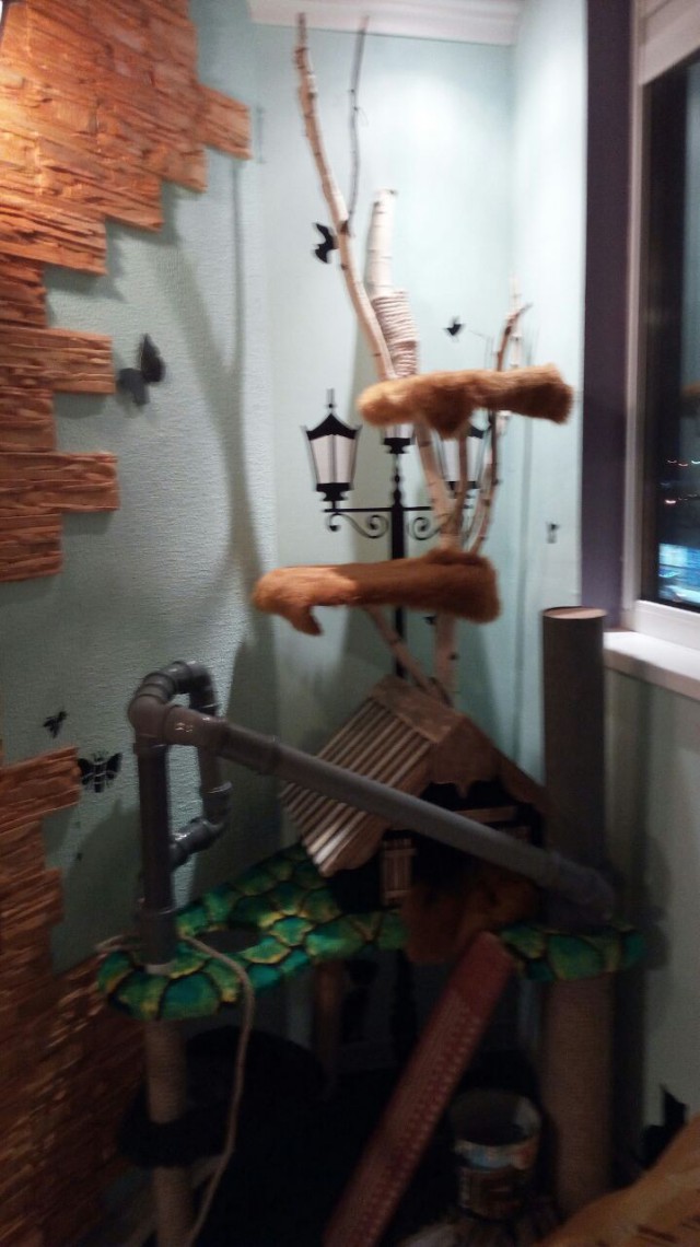 Коттедж своими руками, или про довольную котейку.