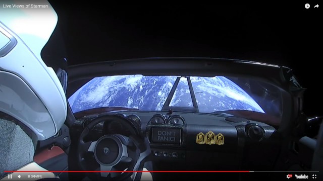 Запуск Falcon Heavy к Марсу от SpaceX