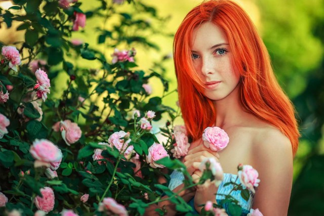 Девушки с веснушками. Фотокарточки