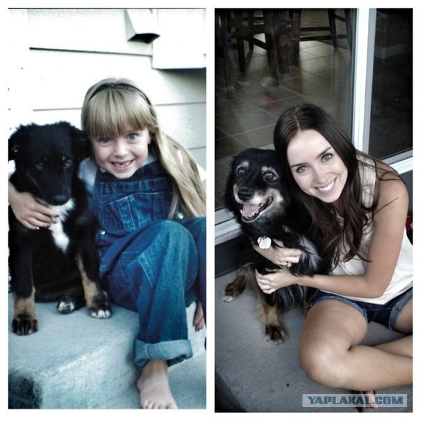 Девушка и собака