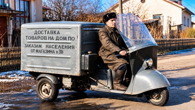 7 самых редких грузовых мотороллеров времён СССР